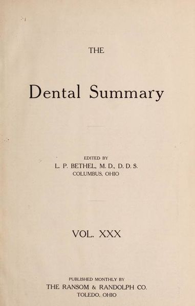 Datei:Dentalsummary XXX 1910.jpg